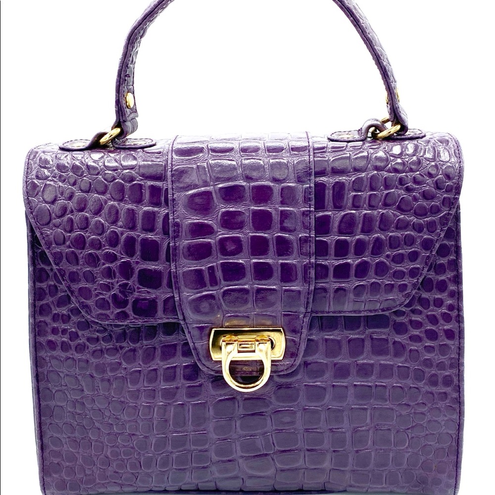 Lord and Taylor Croc - Tote